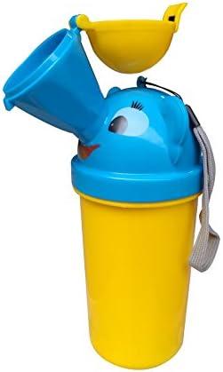 Portable Kids Potty Urinal Emergency Toilet for Camping Car Travel (yellow)