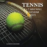 Tennis 7 x 7 Mini Wall Calendar 2019: 16 Month Calendar by Mason Landon