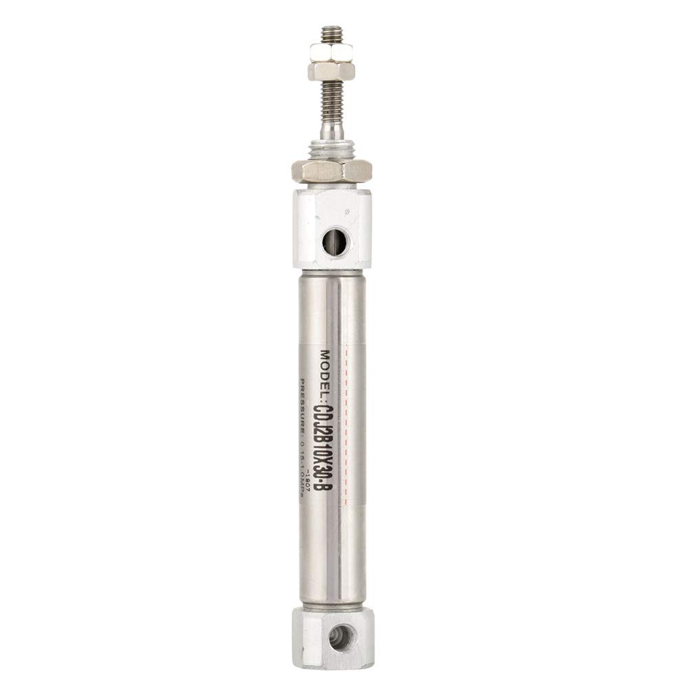 Mini Air Cylinder, 10mm Diameter 30mm Stroke Double-acting Pneumatic Air Cylinder Double-acting Stainless Steel Pneumatic Air Cylinder