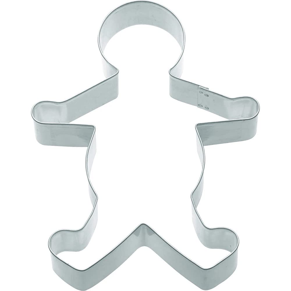KitchenCraft Gingerbread Man Cookie Cutter, Stainless Steel, 9 x 7 x 2.5 cm