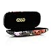 EZESO Fabrics Metal Floral Retro Light Portable Eyeglasses Case (A)