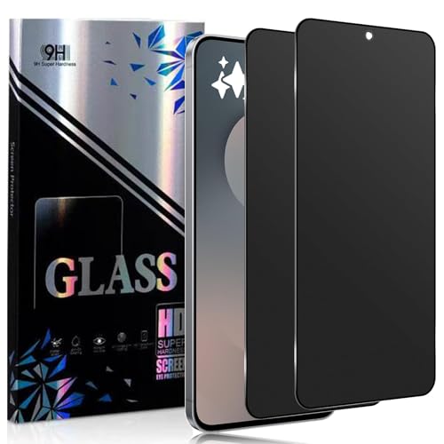 For Samsung Galaxy S25 FE Privacy Screen Protector, Tempered Glass Camera Lens Protectors [2+2Pack] [3D Glass] [Case Friendly] [9H Scratch] [HD Clear] Support Ultrasonic Fingerprint Unlock, Easy Install for Galaxy S25 FE by KTRolste - Used condition - CA$13.01
