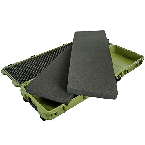 Eylar 38" Inch Protective Roller Tactical Rifle Hard Case with Foam