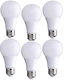Bioluz LED 40 Watt LED Light Bulbs (Uses 6 Watts) ECO Series Warm White 2700K LED Light Bulbs 6-Pack
