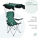 Besthls Canopy Camping Chairs, Portable Quad Folding Recliner Lawn Chair with Shade and Cup Holder for Adult Outdoor Events,Greenthumb 1