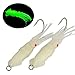 Goture Luminous Green Light Soft Fishing Lures 3.34” Trolling Squid Skirts for Tuna Marlin Wahoo