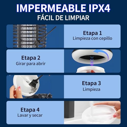 YCQYNHQ Mata Mosquitos Electrico, Lámpara de Interior Antimosquitos, 18W Mosquito Killer, Adecuado para Eliminar Mosquitos y Moscas en Habitaciones Interiores, Cocinas y Aseos