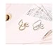 6Pcs Ear Cuffs Non-Piercing Ear Bone Clip U-type Cartilage Ear Clip Ear Cuff Clip Wrap Set Valentine's Day Birthday Christmas Anniversary Gifts