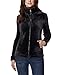 Ladies Plush Jacket Front YKK Zip, With 2 Front Pocket Soft Hand Feel,Black,XX-Large
