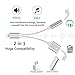 Headphone Jack Adapter Dongle for iPhone Xs/Xs Max/XR/ 8/8 Plus/X (10) / 7/7 Plus Adapter to 3.5mm Earphone Splitter Jack Aux Audio Charger Cables & Audio Connector Dongle Support All iOS Systemsthumb 3
