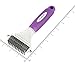 POODLIE Poodle Pet Dematting Comb for Dogs – Handheld Undercoat Dematter Rake Grooming Tool for Long or Short Hair