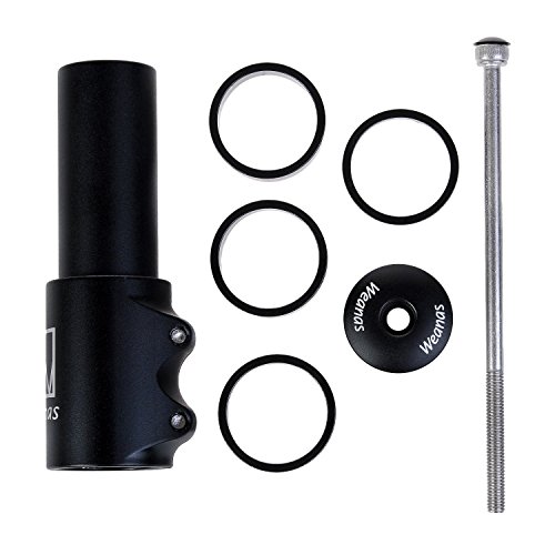 MTB Bicycle Bike Riser, Fork Stem Extender Bicycle Handlebar Alloy Stem Head Up Adapter Flexible and Easy Installation Adaptor 1-1/8" Rise 28.6 x 117mm