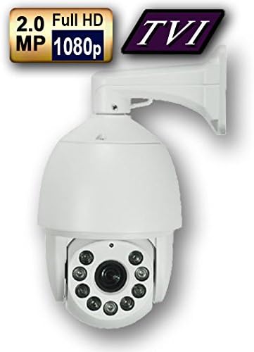 1080P HD-TVI PTZ Camera with 18X Optical Zoom (4.7-84.6mm) and Long Distance Night Vision Up to 300'.