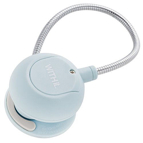 Disc Reading Light by WITHit - LED Book Light with Chrome Neck for Books, E-Reader and E-Book Light… (Dogs)
