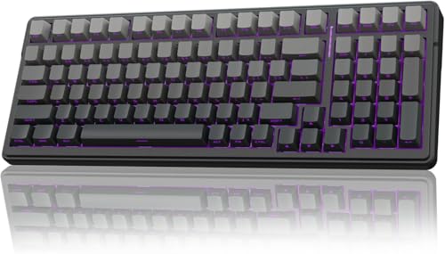 AULA F99 Mechanical Gaming Wireless Keyboard,Tri-Mode BT5.0/2.4GHz/USB-C Hot Swappable Custom RGB Backlit Creamy Computer Keyboard for PC/Tablet/PS/Xbox