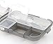 Bidear Travel Pill Case Medicine Organizer Box for Purse Portable Compact Vitamin Container Small Pill Holder for Pocket 7 Day Weekly Medication Dispenser Supplements Sorter (Gray, 10 Compartments)