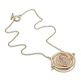 bestwishes2u Fashion Style Gold Tone Alloy Rotatable Hourglass Pendant Necklac