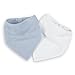 aden by aden + anais Bandana Bib, Solid Blue and White