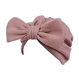 Hatop Children Baby Girls Boho Hat Beanie Scarf Turban Head Wrap Cap (Pink)
