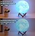 RMFSH Moon Lamp 2023 Upgrade 128 Colors Moon Night Light for Kids Adults with Wooden Stand & Remote/Touch Control and USB Rechargeable Gifts for Girls Boys Women Men Birthday 7.1 inch (Large Size)