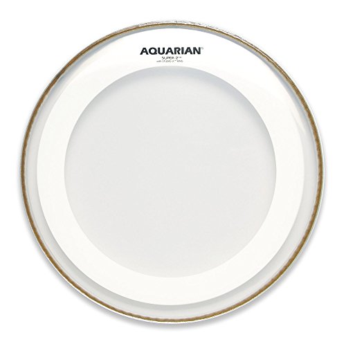 Aquarian Drumheads MRS2-10 Super-2 Clear with Studio-X Ring 10-inch Tom Tom Drum Head
