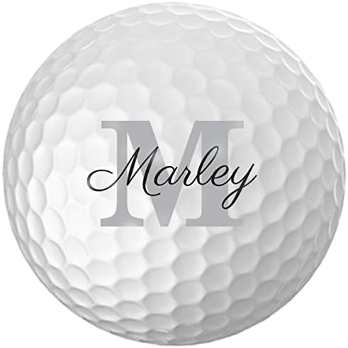 Personalized Name & Initial Golf Balls - Customize The Name and Initial (12 Balls)