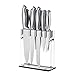 Barbestar 12 Piece Super Sharp Kitchen Knife Set, Premium Stainless Steel Cooking Knives with Acrylic Stand, Chef Utility Carving Paring Bread Steak Knives