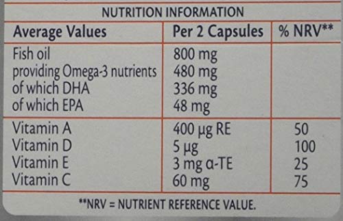 Haliborange Teens Omega-3 DHA Brain Support Orange Chewable Capsules 30 - Buy Online in UAE 
