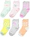 Carter's Baby Girls' Newborn 6 Pack Flamingo Computer Socks