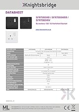 Knightsbridge SFR7000MW Screw Less 13A 1G DP Switched Socket White view 5