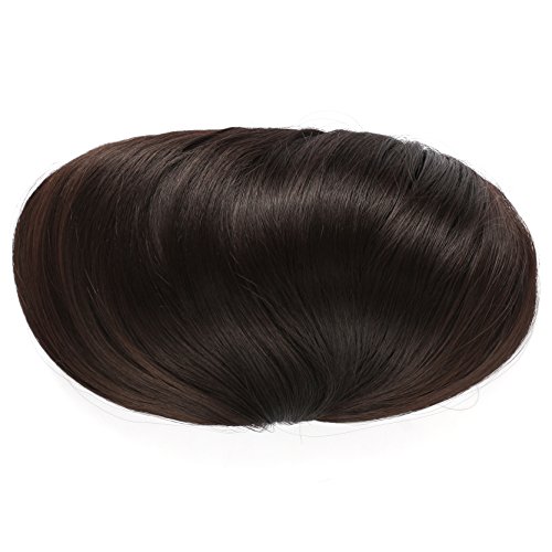 OneDor Synthetic Big Hair Bun Ponytail Extension Chignon Hair Piece Wig (4#-Dark Brown)