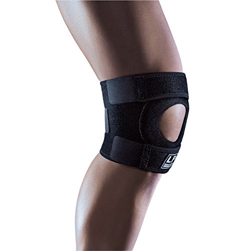 LP SUPPORT Extreme Knee Support Functional Brace with Open Patella Design and Adjustable Hook and Loop Closure - One Size Fits All