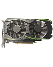 GTX1050TI Graphics Card 4GB DDR5 PCIE 2.0 16X Gaming Graphics Card Gaming Graphic Cards Gaming Video Cards Desktop Computer Graphics Cards, Dual-Fan, VGA/DVI/HDMI Black