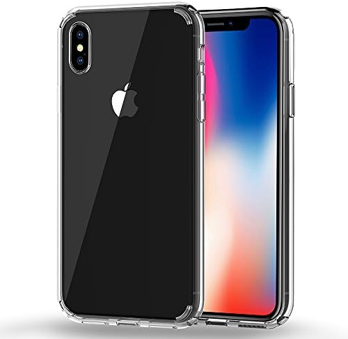 iPhone X Case, Ultra Thin and Slim Clear Soft TPU Bumper Hard Back Panel Anti-Scratch Protective Cover for Apple iPhone X (2017)(Clear) (Clear0)