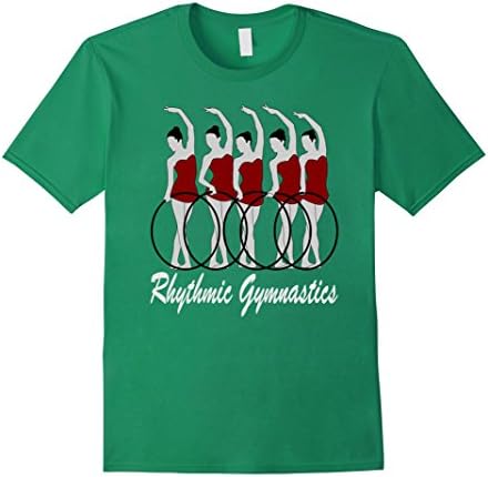 Mens Rhythmic Gymnastics Hoops T-Shirt Tee 3XL Kelly Green