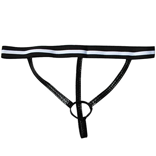 YiZYiF Men's Sexy Bulge Enhancer Ball Lifter Gay Fetish Mention Ring Underwear