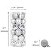 AMS 34ct Christmas Ball Mini Ornaments Party Decorations Shatterproof Festival Pendant Hangings for Xmas Tree Decor(1.57''/40mm,Silver)