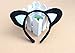 Kids Animals Dalmatian Mouse Wolf Tiger Antlers Party Costume Christmas Headband (Black Cat)
