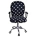 Freahap Computer Office Chair Cover Stretch Swivel Desk Chair Cover Removable Rotating Chair Slipcovers Polka Dots