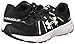 Under Armour Womens Dash RN 2 Training Sneaker, Black/White, 8.5 B(M) US