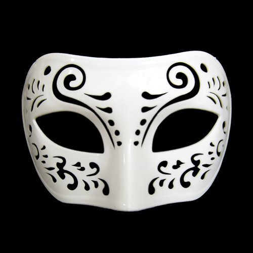 Dream Tale White Venetian Masquerade Mask ~ Mardi Gras Prom Party (STC12924)
