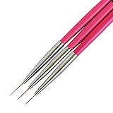 Winstonia 'Berry Wine' Super Thin Nail Art Liner Brushes Tools Set Kit (3 pcs)