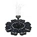 Anself Solar Fountain Pump Bird Bath, 8V 1.4W Solar Powered Submersible Free Standing Solar Outdoor Fountain for Small Pond, Patio Garden and Lawn