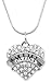 for Mimi Necklace Engraved Gift Jewelry for Mimi Crystal Adorned Heart Shaped Pendant Snake Chain Necklace Gift for Mom or Grandma Colorless