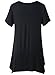Purjoy Womens Short Sleeves Casual Tunic Tops Loose Fit Comfy T Shirt