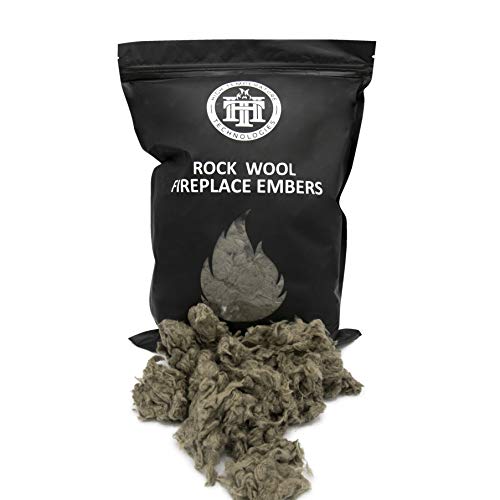 High Temperature Tech Replacement Rock Wool Embers for Gas Fireplaces