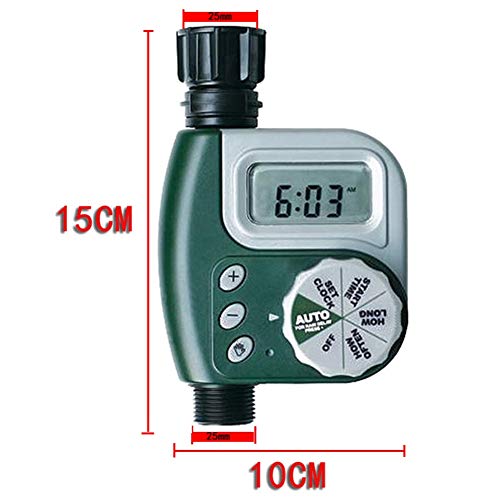 Forart Faucet Timer Single Outlet Hose Faucet Outdoor Waterproof Digital Programmable Automatic Timer with Rain Delay and Manual Control for Garden Irrigation - Thumbnail 5