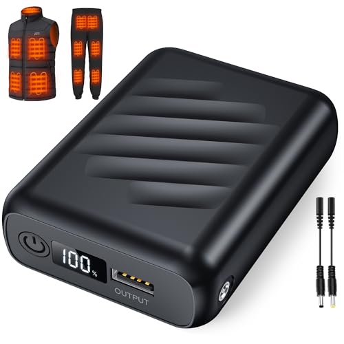 Sevdiea Heated Vest Battery Pack 7.4V 20000mAh, Portable Power Banks