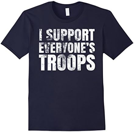 Men's I Support Everyone's Troops. Funny Nihilist T-Shirt 2XL Navy
