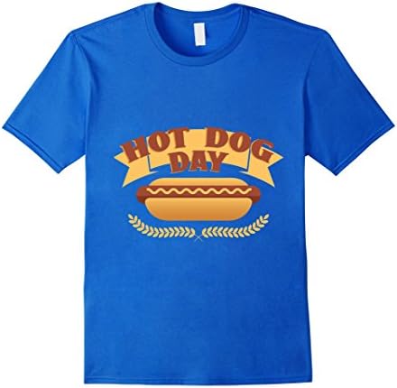 Men's Nineteenth July - Hot Dog Day Shirt 2XL Royal Blue
